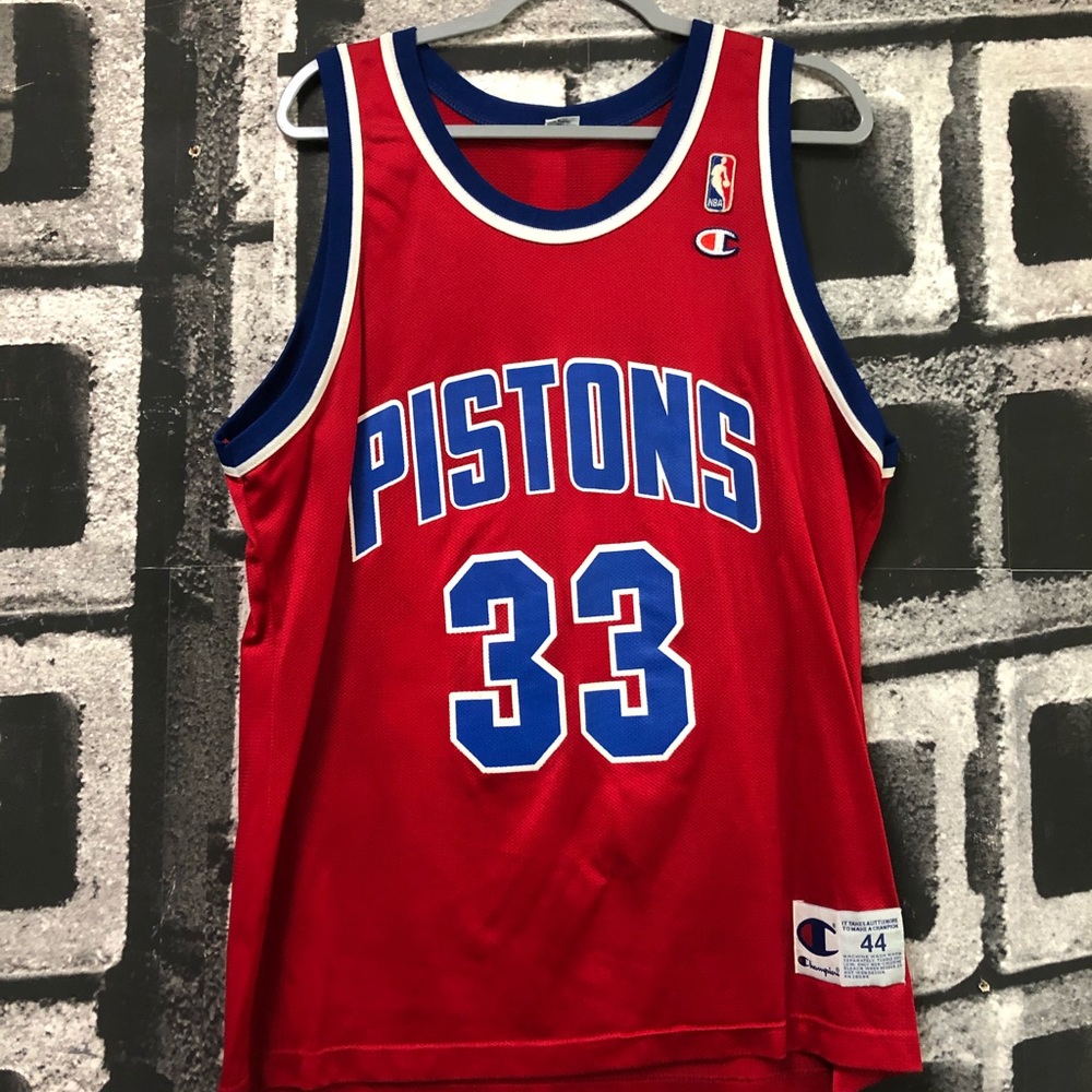 Grant Hill Detroit Pistons champion vintage jersey